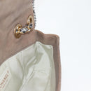 CHANEL Matelasse Chain Shoulder Bag Coated Canvas Beige CC Auth 118136A-24