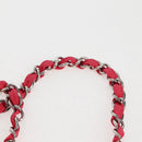 CHANEL Chain Backpack Nylon Pink Silver CC Auth 118138AM-11