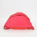 CHANEL Chain Backpack Nylon Pink Silver CC Auth 118138AM-12