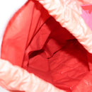 CHANEL Chain Backpack Nylon Pink Silver CC Auth 118138AM-24