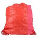 CHANEL Chain Backpack Nylon Pink Silver CC Auth 118138AM-3