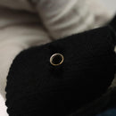 HERMES Sakso Hand Bag Canvas Gray Auth 118151-9