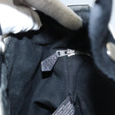 HERMES Sakso Hand Bag Canvas Gray Auth 118151-24