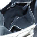 HERMES Sakso Hand Bag Canvas Gray Auth 118151-25