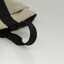 HERMES Sakso Hand Bag Canvas Gray Auth 118151-7