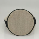 HERMES Sakso Hand Bag Canvas Gray Auth 118151-5