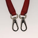 Salvatore Ferragamo Gancini Hand Bag Leather 2way Red Silver Auth 118153-24