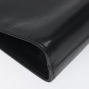 Salvatore Ferragamo Gancini Chain Shoulder Bag Leather Black Gold Auth 118161-15