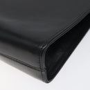 Salvatore Ferragamo Gancini Chain Shoulder Bag Leather Black Gold Auth 118161-16