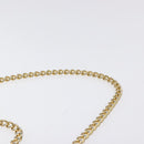 Salvatore Ferragamo Gancini Chain Shoulder Bag Leather Black Gold Auth 118161-14