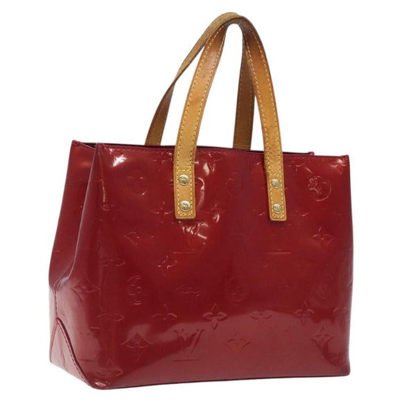LOUIS VUITTON Monogram Vernis Reade PM Hand Bag Pomme D'amour M91990 Auth 118174