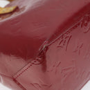 LOUIS VUITTON Monogram Vernis Reade PM Hand Bag Pomme D'amour M91990 Auth 118174-14