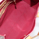 LOUIS VUITTON Monogram Vernis Reade PM Hand Bag Pomme D'amour M91990 Auth 118174-11