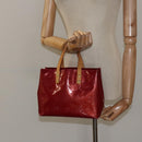 LOUIS VUITTON Monogram Vernis Reade PM Hand Bag Pomme D'amour M91990 Auth 118174-21