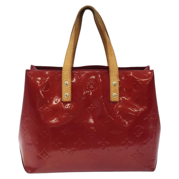LOUIS VUITTON Monogram Vernis Reade PM Hand Bag Pomme D'amour M91990 Auth 118174