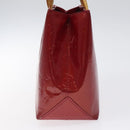 LOUIS VUITTON Monogram Vernis Reade PM Hand Bag Pomme D'amour M91990 Auth 118174-4