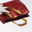 LOUIS VUITTON Monogram Vernis Reade PM Hand Bag Pomme D'amour M91990 Auth 118174-6