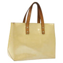 LOUIS VUITTON Monogram Vernis Reade PM Hand Bag Perle M91336 LV Auth 118175-1