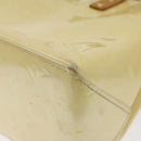 LOUIS VUITTON Monogram Vernis Reade PM Hand Bag Perle M91336 LV Auth 118175-9