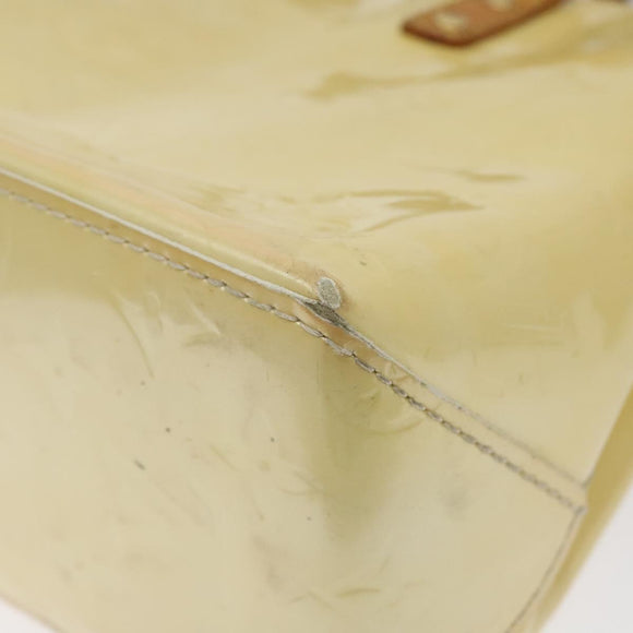 LOUIS VUITTON Monogram Vernis Reade PM Hand Bag Perle M91336 LV Auth 118175