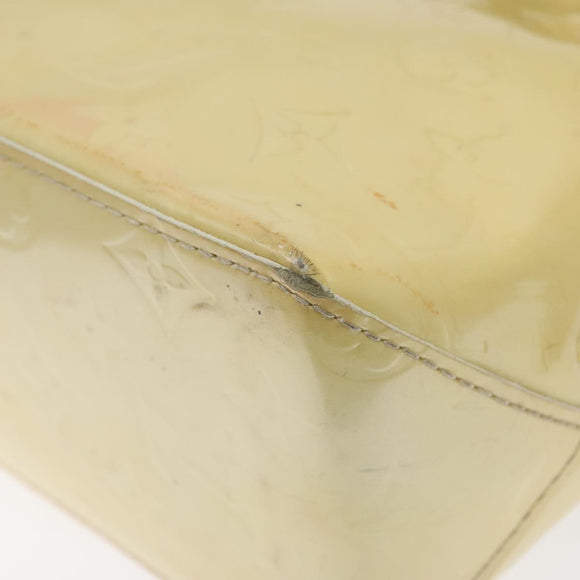 LOUIS VUITTON Monogram Vernis Reade PM Hand Bag Perle M91336 LV Auth 118175