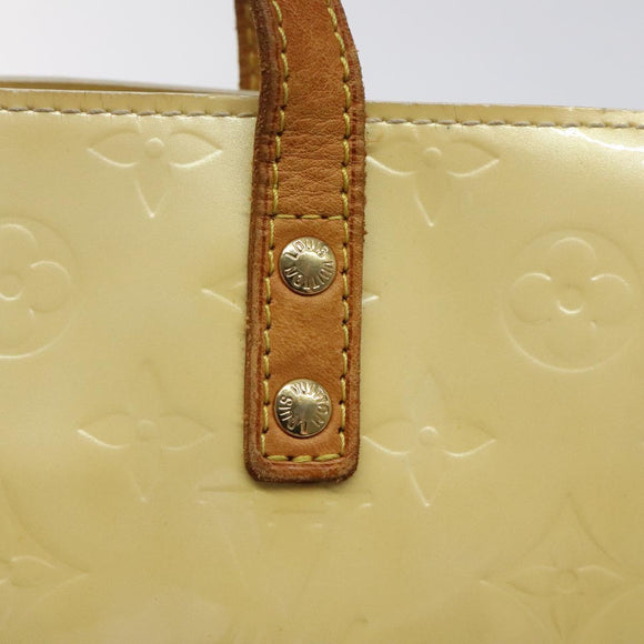 LOUIS VUITTON Monogram Vernis Reade PM Hand Bag Perle M91336 LV Auth 118175