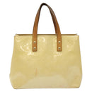 LOUIS VUITTON Monogram Vernis Reade PM Hand Bag Perle M91336 LV Auth 118175-2