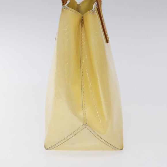 LOUIS VUITTON Monogram Vernis Reade PM Hand Bag Perle M91336 LV Auth 118175