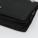 PRADA Shoulder Bag Nylon Black Silver Auth 118177-8