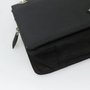 PRADA Shoulder Bag Nylon Black Silver Auth 118177-15