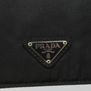PRADA Shoulder Bag Nylon Black Silver Auth 118177-18
