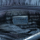 PRADA Shoulder Bag Nylon Black Silver Auth 118177-19