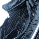 PRADA Shoulder Bag Nylon Black Silver Auth 118177-22