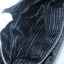 PRADA Shoulder Bag Nylon Black Silver Auth 118177-23