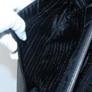 PRADA Shoulder Bag Nylon Black Silver Auth 118177-24