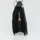 PRADA Shoulder Bag Nylon Black Silver Auth 118177-3