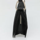 PRADA Shoulder Bag Nylon Black Silver Auth 118177-4