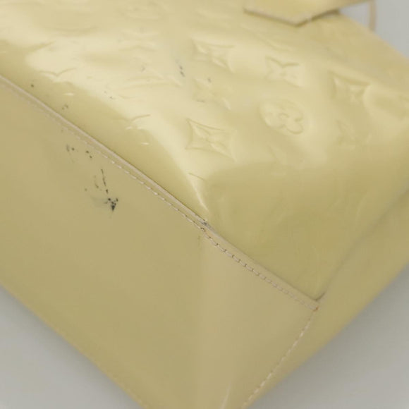 LOUIS VUITTON Monogram Vernis Wilshire PM Hand Bag Broncorail M91452 Auth 118183