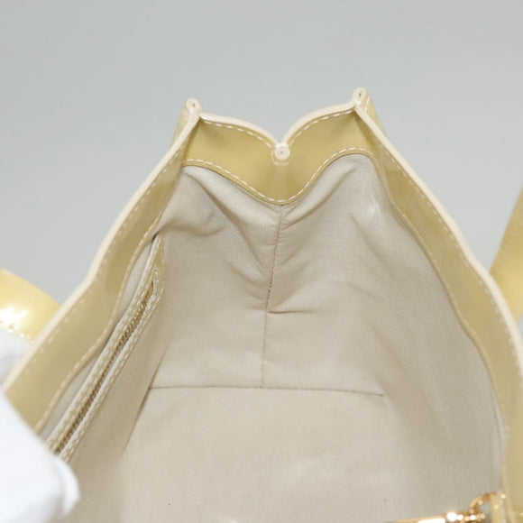 LOUIS VUITTON Monogram Vernis Wilshire PM Hand Bag Broncorail M91452 Auth 118183