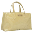LOUIS VUITTON Monogram Vernis Wilshire PM Hand Bag Broncorail M91452 Auth 118183-1
