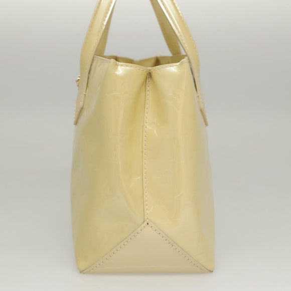 LOUIS VUITTON Monogram Vernis Wilshire PM Hand Bag Broncorail M91452 Auth 118183