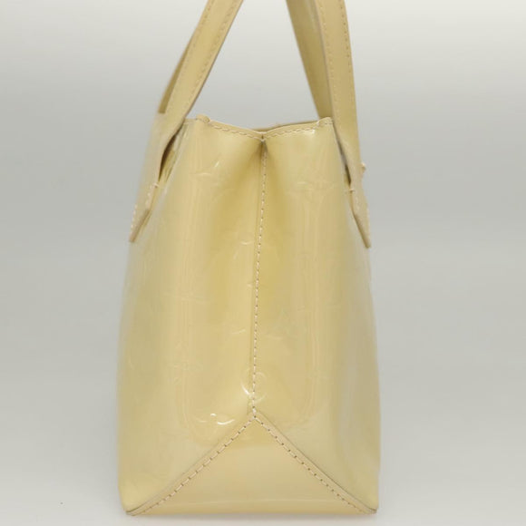 LOUIS VUITTON Monogram Vernis Wilshire PM Hand Bag Broncorail M91452 Auth 118183