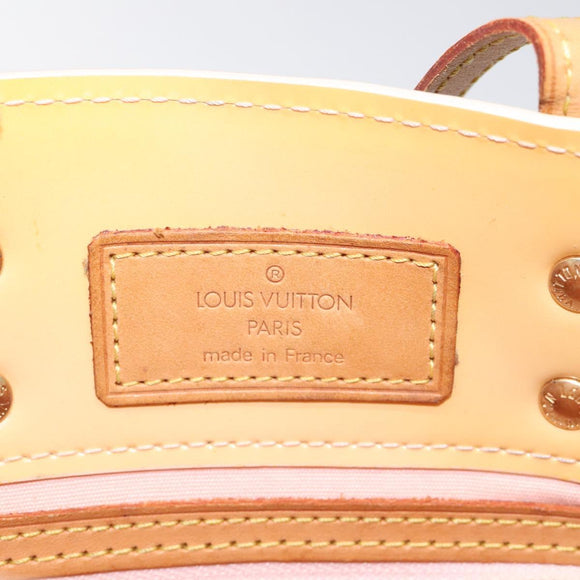LOUIS VUITTON Monogram Vernis Reade PM Bag Marshmallow Pink M91306 Auth 118186