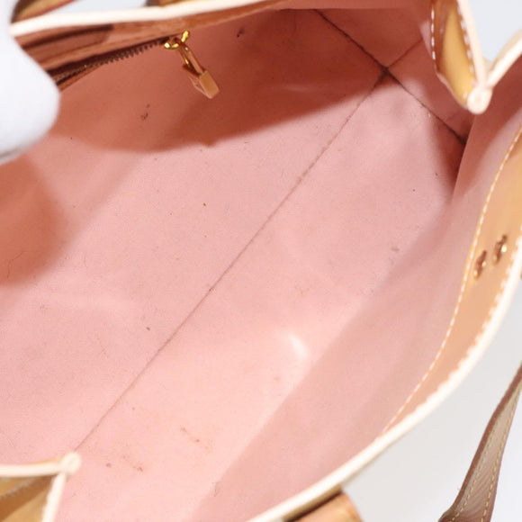 LOUIS VUITTON Monogram Vernis Reade PM Bag Marshmallow Pink M91306 Auth 118186