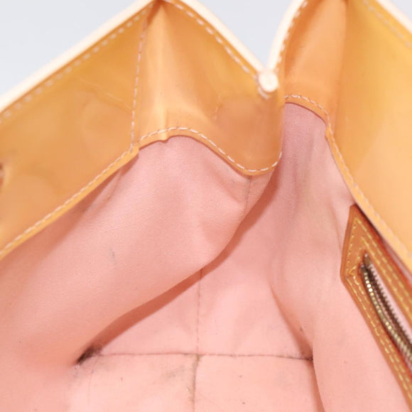 LOUIS VUITTON Monogram Vernis Reade PM Bag Marshmallow Pink M91306 Auth 118186