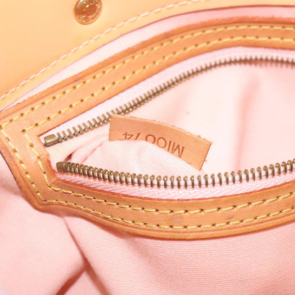 LOUIS VUITTON Monogram Vernis Reade PM Bag Marshmallow Pink M91306 Auth 118186