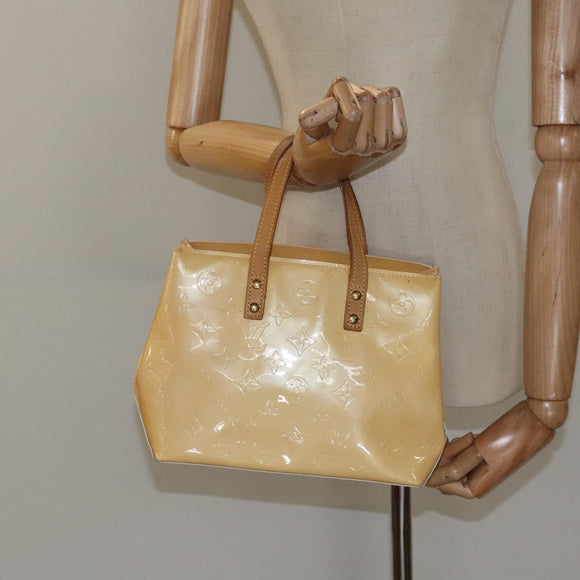 LOUIS VUITTON Monogram Vernis Reade PM Bag Marshmallow Pink M91306 Auth 118186