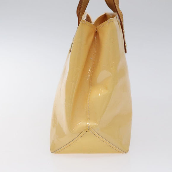 LOUIS VUITTON Monogram Vernis Reade PM Bag Marshmallow Pink M91306 Auth 118186