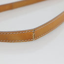 Salvatore Ferragamo Shoulder Bag Leather Beige Silver Auth 118188-8