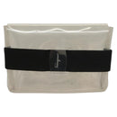 Salvatore Ferragamo Shoulder Bag Vinyl Clear Auth 118191-13